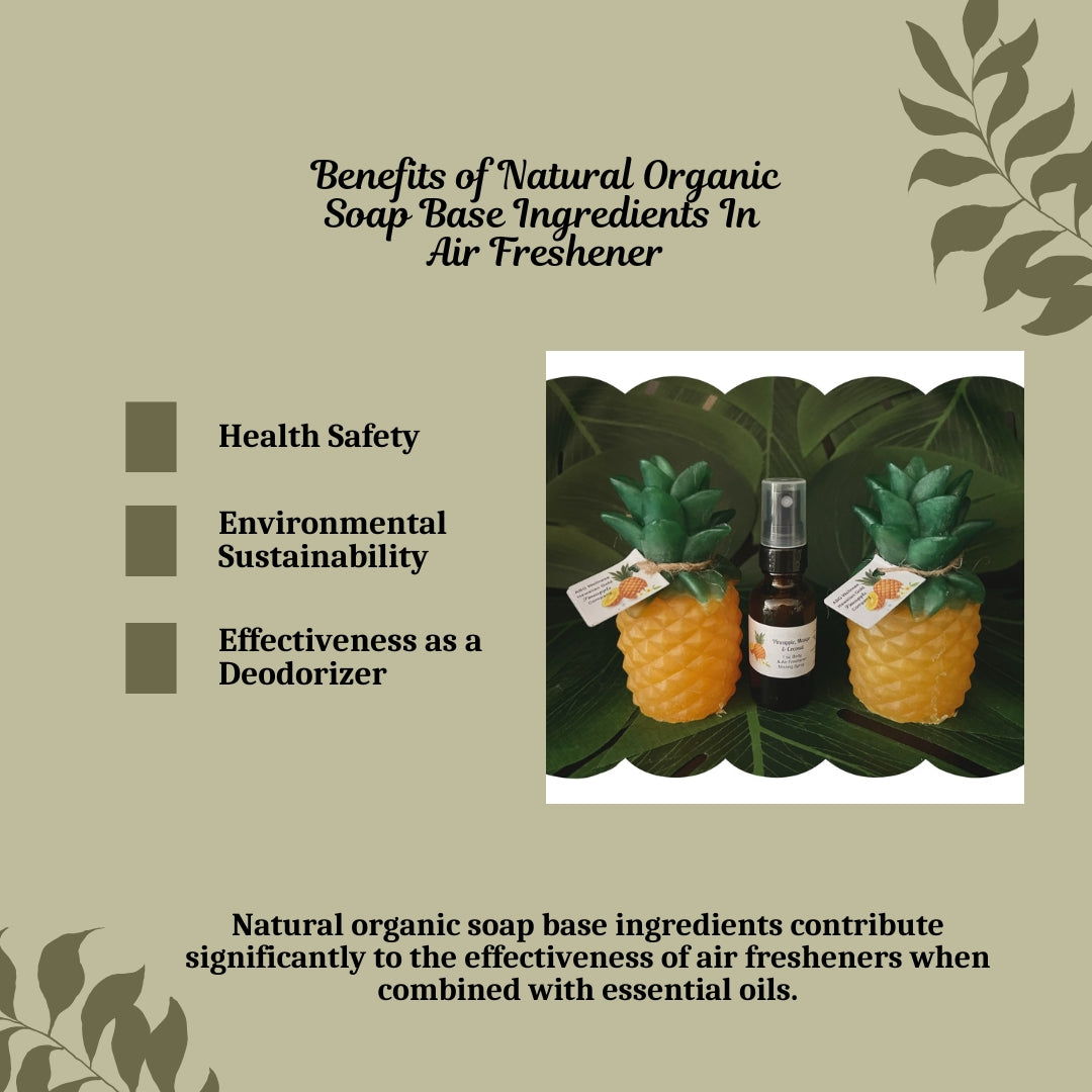 3 Pc Aromatherapy Decorative Hawaiian Pineapple Soap Home Fragrance Decor Art Gift Set, “MADE TO ORDER” Gift for Her, Birthday, Mother's Day, Housewarming Gift