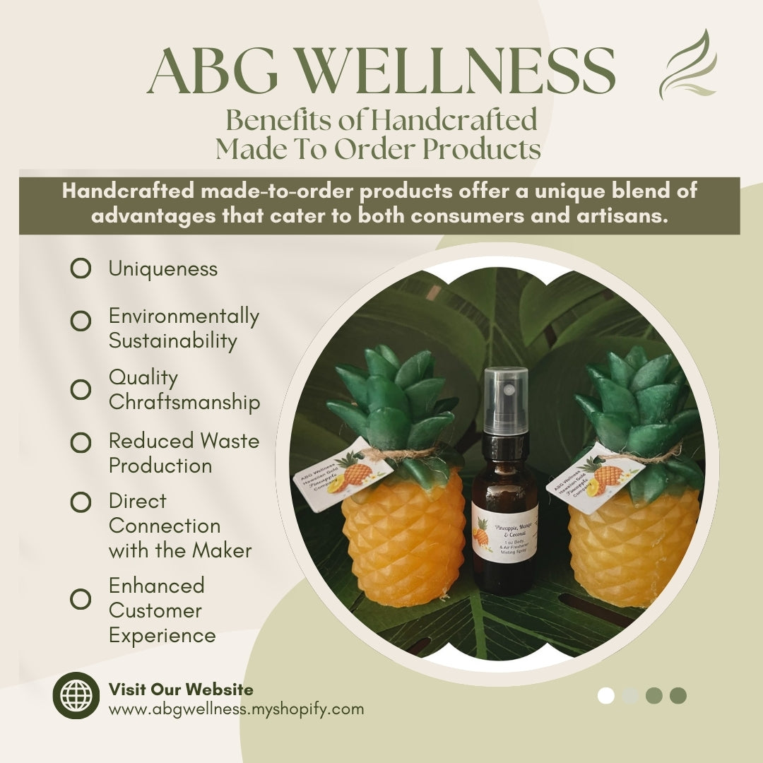 3 Pc Aromatherapy Decorative Hawaiian Pineapple Soap Home Fragrance Decor Art Gift Set, “MADE TO ORDER” Gift for Her, Birthday, Mother's Day, Housewarming Gift